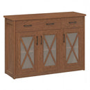Farmhouse Buffet Sideboard 3-Door Kitchen Storage Cabinet with 2 Drawers by LJGDeals