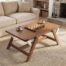 Farmhouse Center Table with Decorative Nailhead Accents for Living Room by LJGDeals