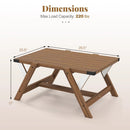 Farmhouse Center Table with Decorative Nailhead Accents for Living Room by LJGDeals