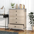 Farmhouse Chest Dresser of Drawers Tall Storage Organizer-Grey by LJGDeals