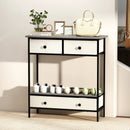 Farmhouse Console Table with Open Storage Shelf for Hallway-Gray by LJGDeals