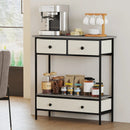 Farmhouse Console Table with Open Storage Shelf for Hallway-Gray by LJGDeals