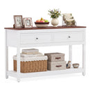 Console Table with 2 Drawers and Open Storage Shelf by LJGDeals