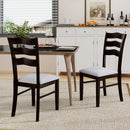 Farmhouse Dining Chairs Set of 2 Modern Kitchen Chairs with Elegant Hollowed backrest-Gray by LJGDeals