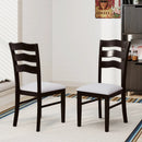 Farmhouse Dining Chairs Set of 2 Modern Kitchen Chairs with Elegant Hollowed backrest-Gray by LJGDeals