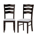 Farmhouse Dining Chairs Set of 2 Modern Kitchen Chairs with Elegant Hollowed backrest-Gray by LJGDeals