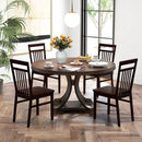 Set of 2 Farmhouse Dining Chair with Slanted High Backrest by LJGDeals