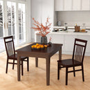 Set of 2 Farmhouse Dining Chair with Slanted High Backrest by LJGDeals