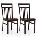 Set of 2 Farmhouse Dining Chair with Slanted High Backrest by LJGDeals
