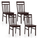 Set of 2 Farmhouse Dining Chair with Slanted High Backrest by LJGDeals