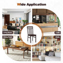 Set of 2 Farmhouse Dining Chair with Slanted High Backrest by LJGDeals