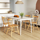 Farmhouse Kitchen Dining Chair Set of 2 with Rubber Wood Frame by LJGDeals