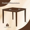 Farmhouse Dining Table for 4 People 35 Inches Square Kitchen Table by LJGDeals
