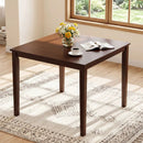 Farmhouse Dining Table for 4 People 35 Inches Square Kitchen Table by DirectDeals