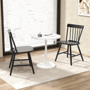 Farmhouse Kitchen Chair Set of 2 with Rubber Wood Frame