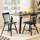 Farmhouse Kitchen Chair Set of 2 with Rubber Wood Frame by LJGDeals