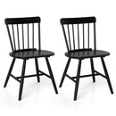 Farmhouse Kitchen Chair Set of 2 with Rubber Wood Frame by LJGDeals