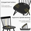 Farmhouse Kitchen Chair Set of 2 with Rubber Wood Frame by LJGDeals