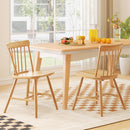 Farmhouse Kitchen Chair Set of 2 with Rubber Wood Frame