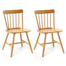 Farmhouse Kitchen Chair Set of 2 with Rubber Wood Frame by LJGDeals
