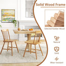 Farmhouse Kitchen Chair Set of 2 with Rubber Wood Frame