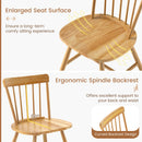 Farmhouse Kitchen Chair Set of 2 with Rubber Wood Frame