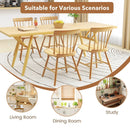 Farmhouse Kitchen Chair Set of 2 with Rubber Wood Frame by LJGDeals