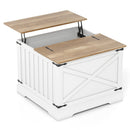Farmhouse Lift Top Coffee Table with Hidden Storage Compartment by LJGDeals