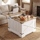 Farmhouse Lift Top Coffee Table with Hidden Storage Compartment by LJGDeals