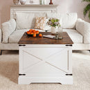 Farmhouse Lift Top Coffee Table with Hidden Storage Compartment by LJGDeals
