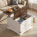 Farmhouse Lift Top Coffee Table with Hidden Storage Compartment by LJGDeals