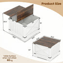 Farmhouse Lift Top Coffee Table with Hidden Storage Compartment by LJGDeals
