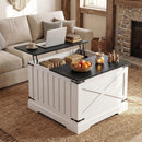 Farmhouse Lift Top Coffee Table with Hidden Storage Compartment by LJGDeals