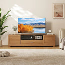 Farmhouse Rustic TV Stand for TVs up to 80"-Natural by LJGDeals