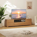 Farmhouse Rustic TV Stand for TVs up to 80"-Natural by LJGDeals