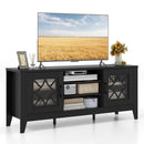 Farmhouse TV Stand for TVs Up to 65 Inches 4 Adjustable Shelves by LJGDeals