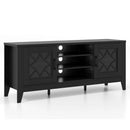 Farmhouse TV Stand for TVs Up to 65 Inches 4 Adjustable Shelves by LJGDeals