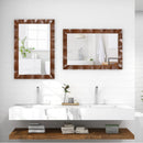 41.5 x 28 inches Farmhouse Wall Mirror with Solid Wood Frame by LJGDeals