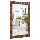 41.5 x 28 inches Farmhouse Wall Mirror with Solid Wood Frame by LJGDeals
