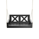 Porchgate Amish Heavy Duty 700 Lb 5-Foot Farmhouse Porch Swing - Tricorn Black