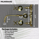 Unlacquered Brass Bathroom Faucet - Antique Brass Bathroom Faucets by Palmeraies