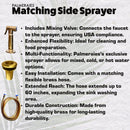 Unlacquered Brass Kitchen Faucet -  Dual Handle Center Ball Bridge Sink Faucet