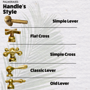 Unlacquered Brass Bathroom Faucet - Antique Brass Bathroom Faucets by Palmeraies