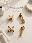 Antique Brass Kitchen Faucet - Unlacquered Brass Kitchen Faucets by Palmeraies