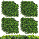 12 Pieces 20 x 20 Inch Artificial Greenery Foliage Panels with Insertable Branches by LJGDeals