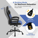 Ergonomic Gaming Chair with Removable Head Pillow & Rocking by LJGDeals