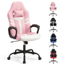 Ergonomic Gaming Chair with Removable Head Pillow & Rocking by DirectDeals