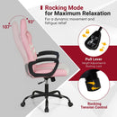 Ergonomic Gaming Chair with Removable Head Pillow & Rocking by LJGDeals