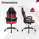 Ergonomic Gaming Chair with Removable Head Pillow & Rocking by LJGDeals