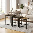 Nesting Tables Set of 3 with Faux Marble Top and Metal Frame by LJGDeals